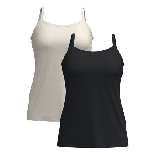 Cami 2 Pack - Solid Black/Solid Cream