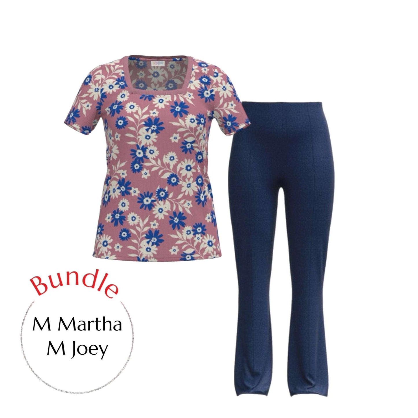 Joey Pintuck Pull On Pants - Solid Navy Blue