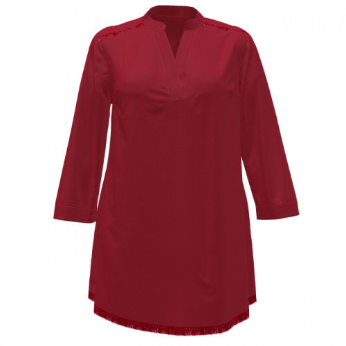 Coastal Top Coverup - Red