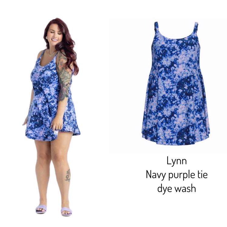 Lynn Romper - Navy Tie Dye