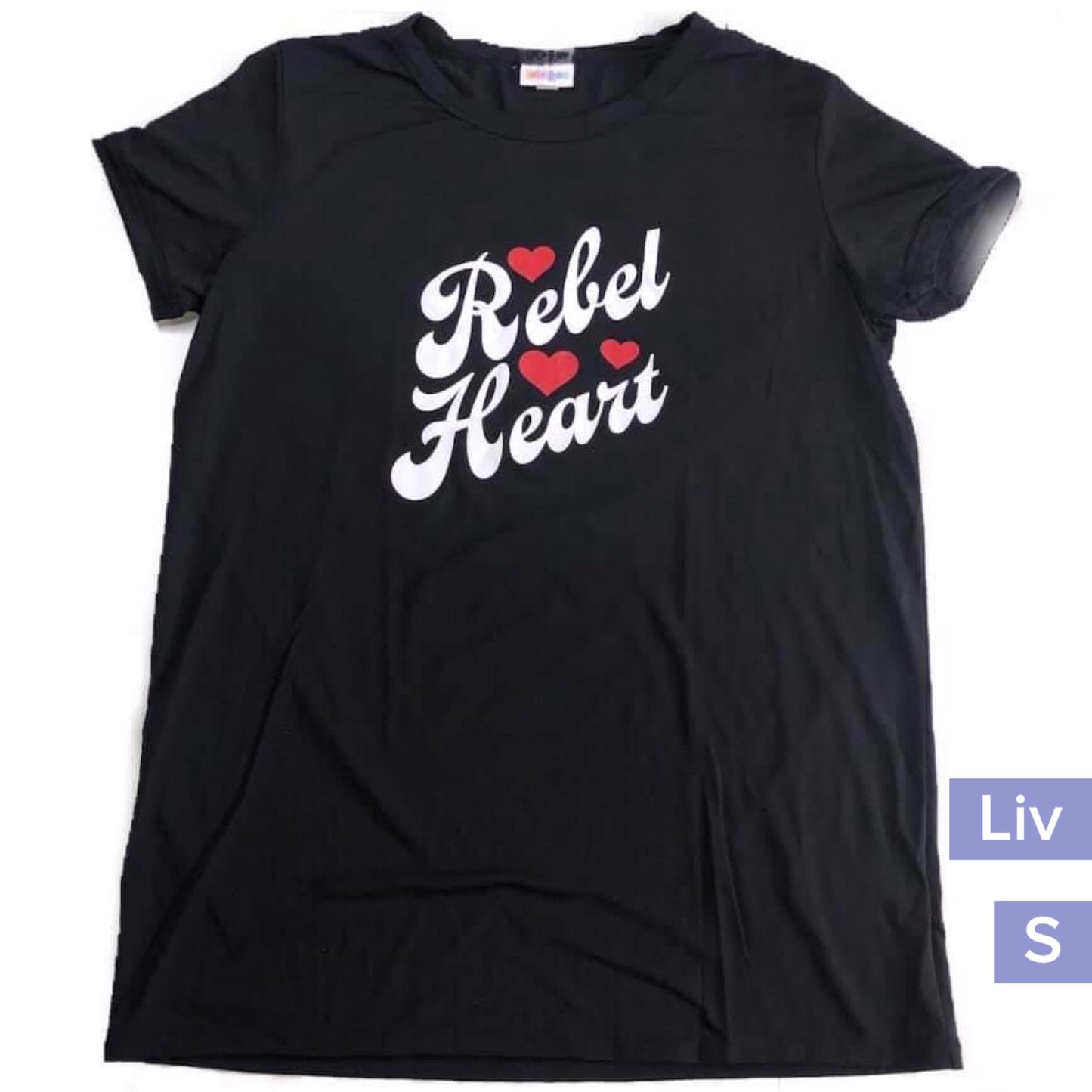 Liv Short a sleeve Tee - Rebel Heart
