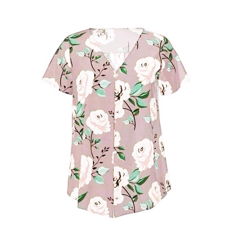 Shannah Button Down Top - Floral