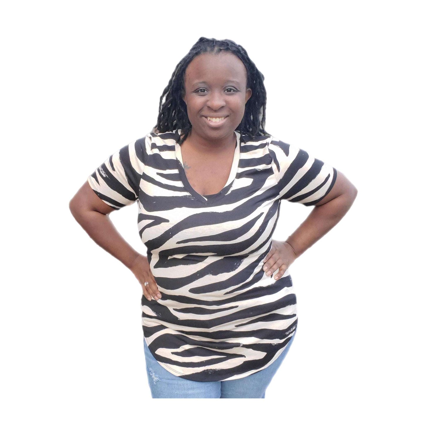 Iris Short Sleeve Tee - Animal Print