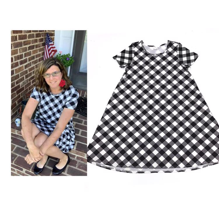 Jessie Dress - Black & White LulaRoe Leslye and Kim Jessie Dress - Black & White LulaRoe Leslye and Kim