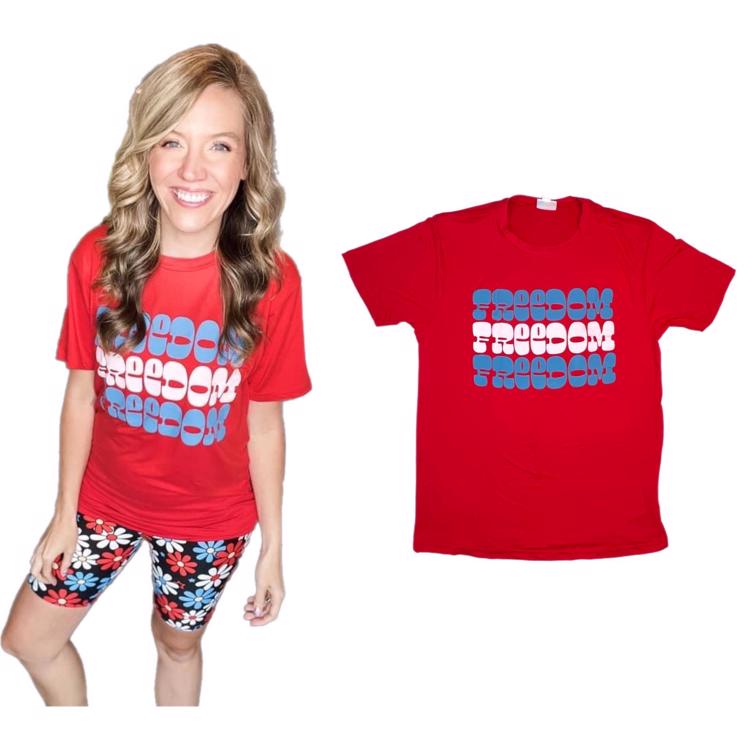 Rocker Short Sleeve Tee- Freedom