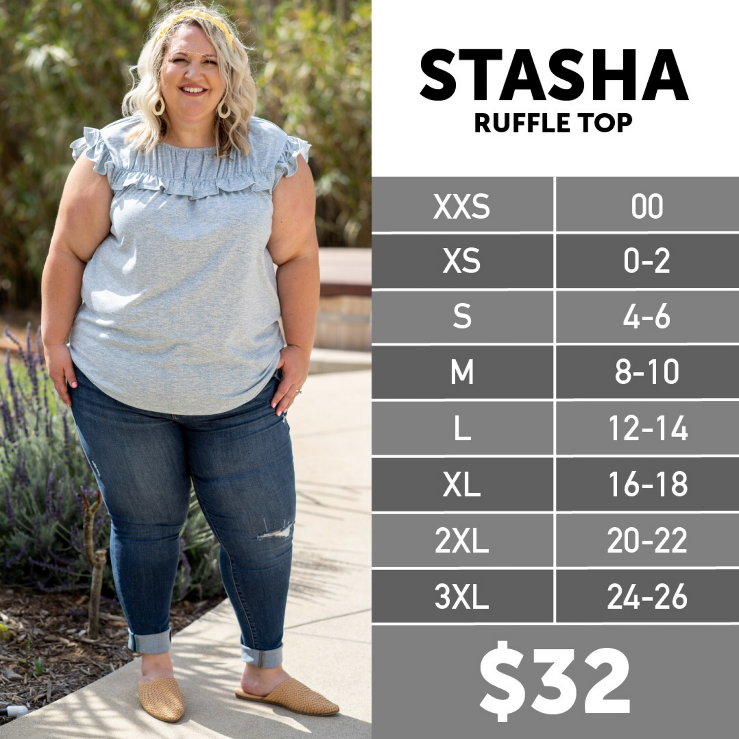 Stasha - Ruffle Top