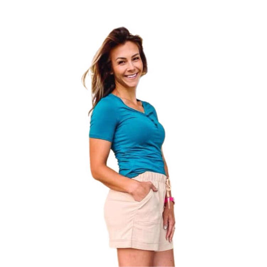 Bailey Tee - Solid Teal