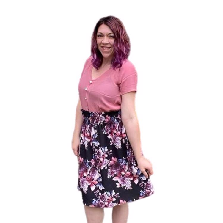 Shannah Button Down Top - Solid Pink
