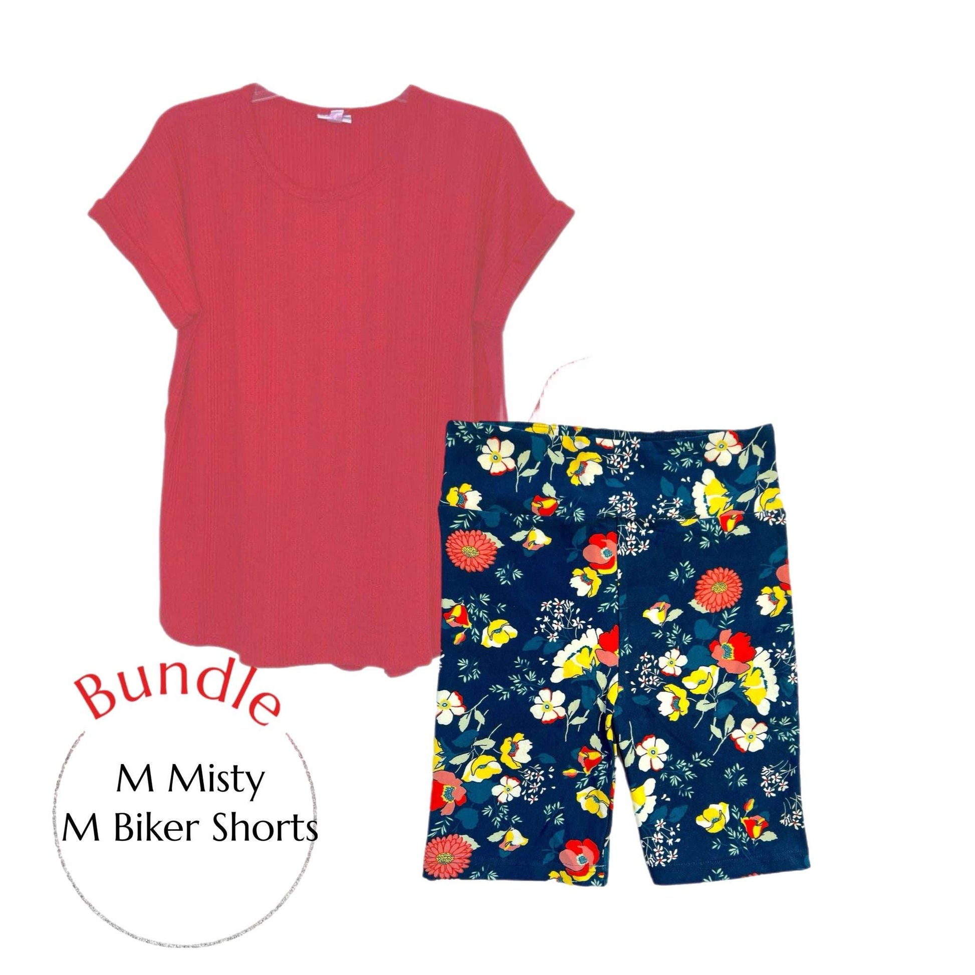 Bundle - Pink Misty & Floral Bikers M