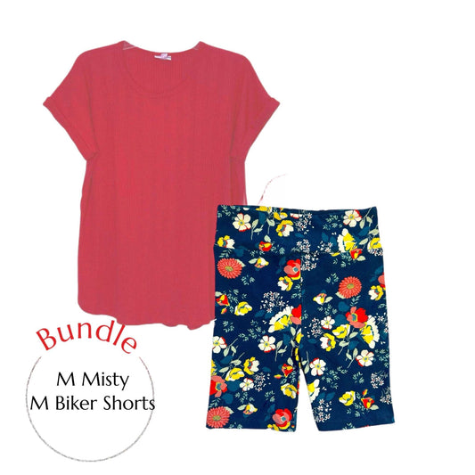 Bundle - Pink Misty & Floral Bikers M