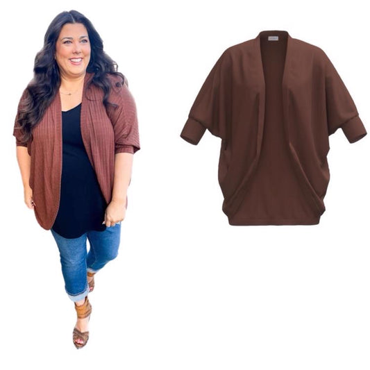 Tracy Cardigan - Solid Brown