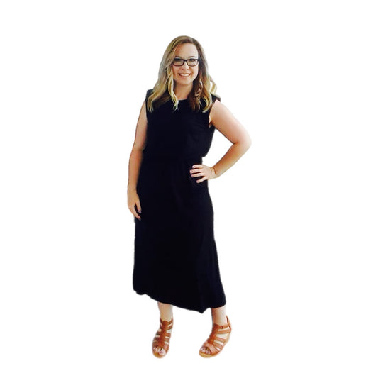 Serenity Vintage Inspired Dress - Solid Black