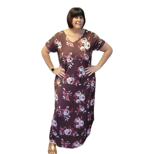 Macy V Neck Dress - Floral